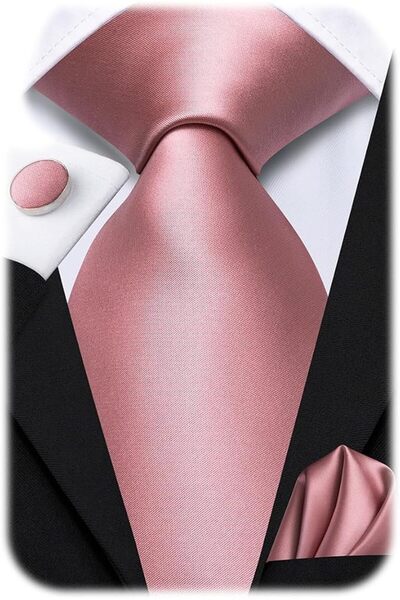 Dubulle Mens Paisely Silk Tie for Men Necktie and Pocket Square Set