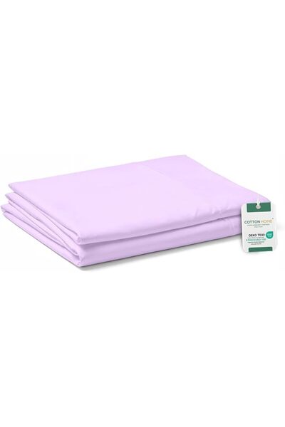 COTTON HOME ملاءة سرير فائقة النعومة، فضية اللون، مقاس كينج (240 × 260 سم)، C...