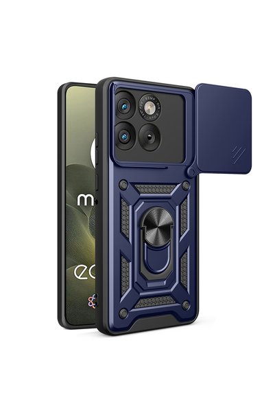 Aiyando Husa pentru Motorola Edge 70 Ring Armor Kickstand Tough Rugged Cover ...