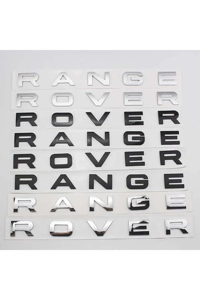 GENERAL 3D Car Front Trunk Emblem Badge for Range Rovers Sport Evoque Engine ...