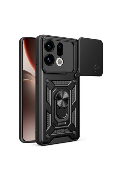 Aiyando Husa pentru Oppo Find X9 Ring Armor Kickstand Tough Rugged Cover cu p...