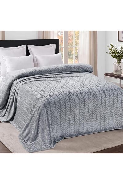 Whale Flotilla Flannel Fleece Queen Size Blanket for Bed, 230x230 CM