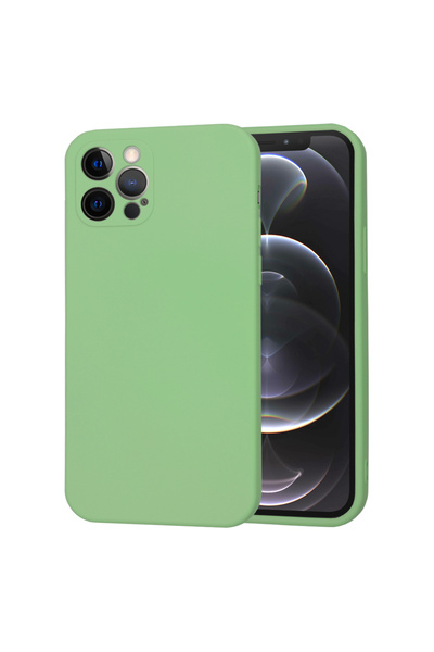 Aiyando Husa pentru iPhone 12 Pro Liquid Silicone cu MagSafe subtire captusit...
