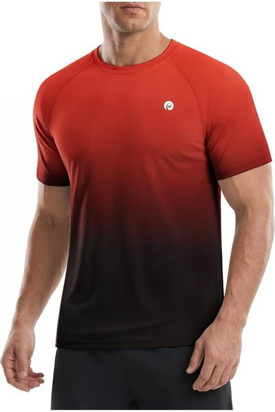 GENERAL PINSPARK Workout Shirts for Men UPF 50+ Quick Dry Athletic Gym Tee Sh...