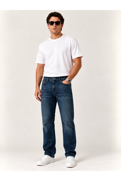 Vigoss Jeans بنطلون فيجوس رجالي بقصة عادية وخصر متوسط 73519-73618