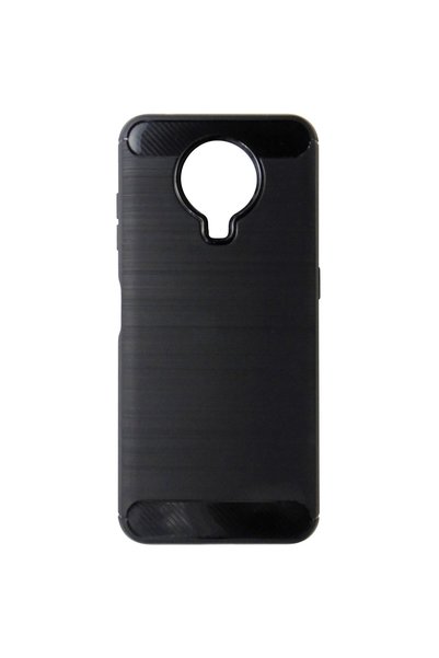 OEM Husă de protecție din silicon negru carbon pentru Nokia G10, G20