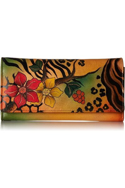 Anuschka Anna by Hand Painted Leather | Triple Compartment Wallet/Clutch