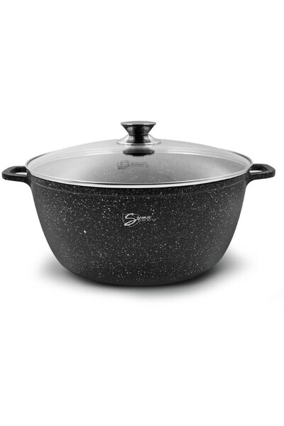 Samus cast aluminum pot with lid, 32x14.5 cm, 9.9l - tol32-oc, toledo line