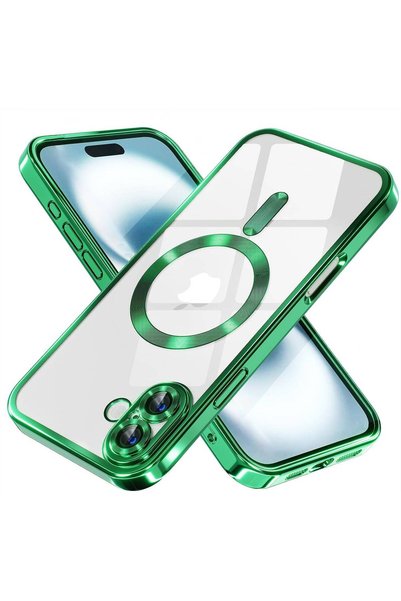Aiyando Husa pentru iPhone 16 Plus cu MagSafe si protectie pentru lentile ant...