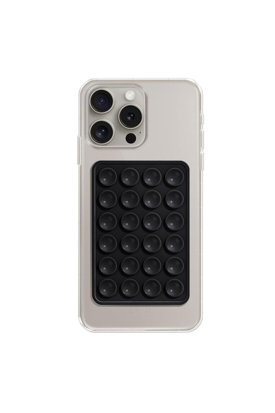 Aiyando Suport telefon StickyMate – ventuza adeziva din silicon, forma dreptu...