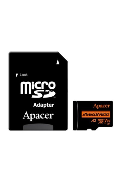 Apacer 256Gb R100 Microsd Memory Card (Ap256Gmcsx10U8-R)