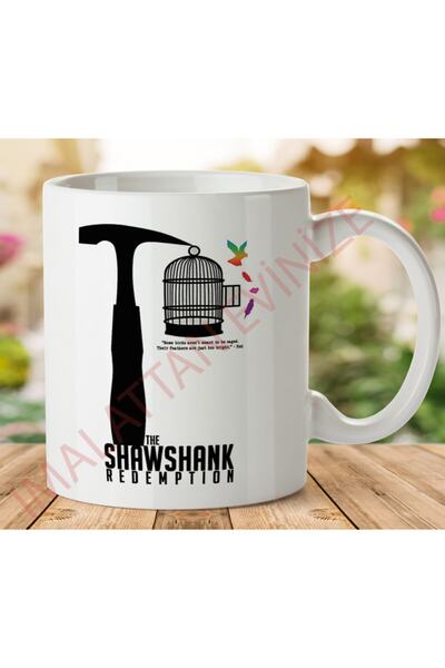 ART HEDİYE كوب Shawshank Redemptıon مطبوع على الجانبين