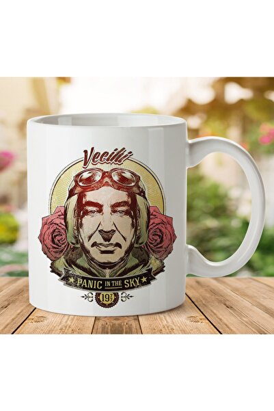 ART HEDİYE كوب Vecihi Şener Şen ذو طبعة على الجانبين