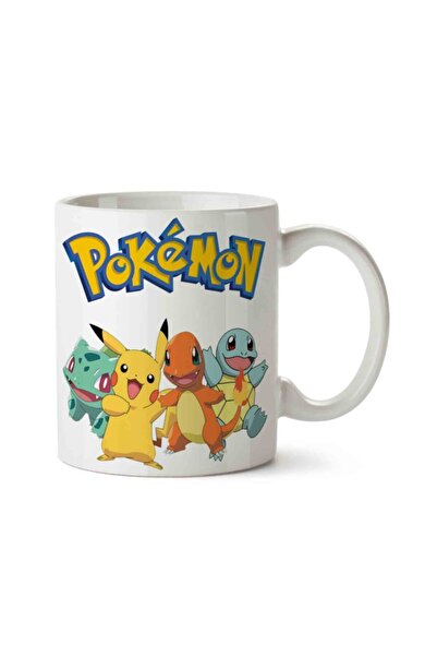 ART HEDİYE كوب بوكيمون بيكاتشو بولباسور تشارماندر سكويرتل مطبوع على الجانبين
