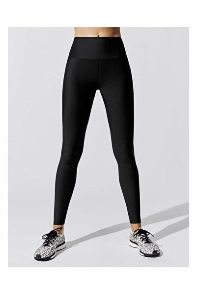 jilly jo طماق ديسكو لامعة بحزام عالي الخصر للسيدات باللون الأسود