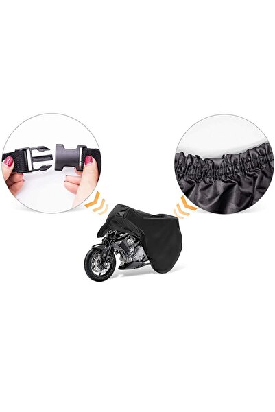 AutoEN Kuba Trendy 50 Cc Uyumlu Motorsiklet Brandası - Siyah