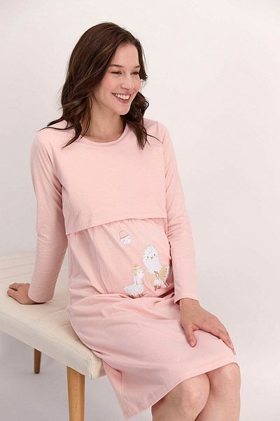 Pierre Cardin Momma Women's Maternity Nightgown Dressing Gown Set PC8138