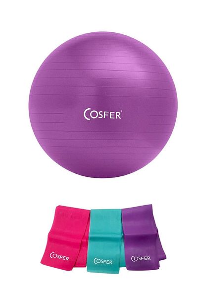 Otantik 55 Cm Pilates Ball Exercise Yoga Gymnastics 3-Pilates Elastic