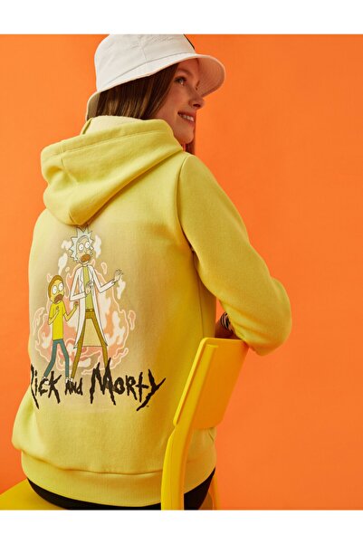Koton Rick And Morty Licensed kapucnis pulóver