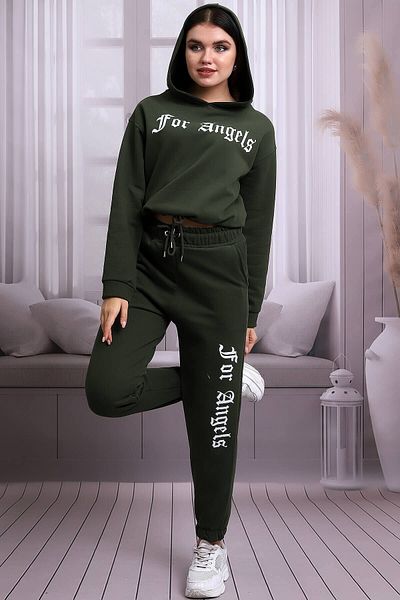 Deafox Σετ φόρμας στάμπας Khaki For Angels