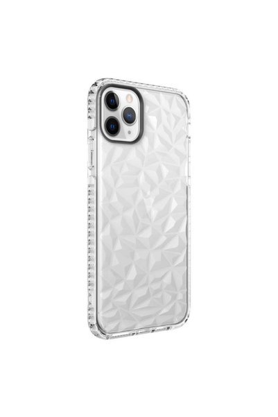 UnDePlus Apple Iphone 11 Pro Kılıf Bumper Şeffaf Buzlu Kapak