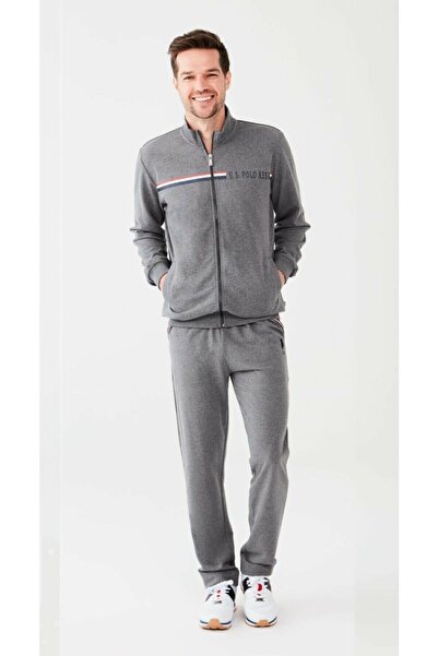 U.S. Polo Assn. Us Polo Assn U.s Polo Erkek Fermuarlı Antrasit Eşofman Takımı...