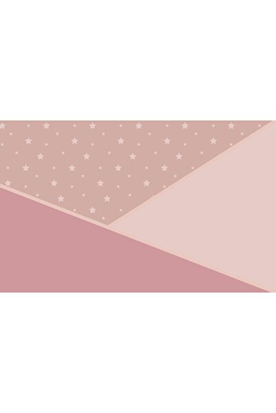 Duvar Kağıdı Marketi Üç Renk Ve Yıldız Desenli 3d Duvar Kağıdı