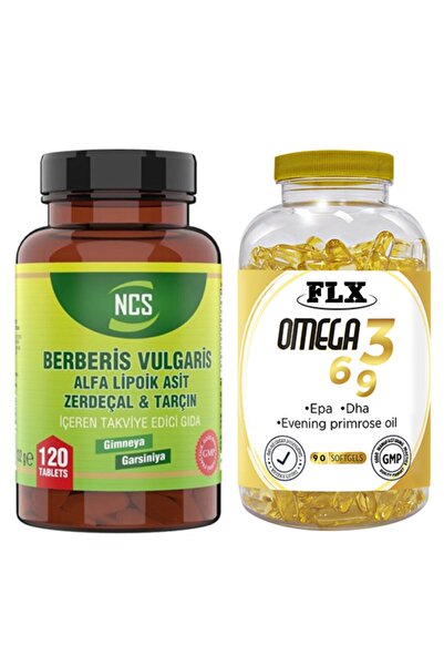 NCS Berberis Vulgaris Zerdeçal 120 Tablet & Flx Omega 3-6-9 90 Tablet