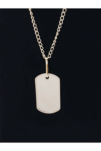 special Orjinal Asker Künyesi - Iki Plaka Ve Zinciri - Asker Kolye Künye