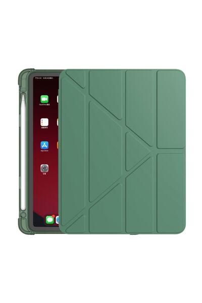 MOBAX Apple Ipad 7. Nesil 10.2" Kılıf Kalem Bölmeli Trifolding Silikon A2197 ...
