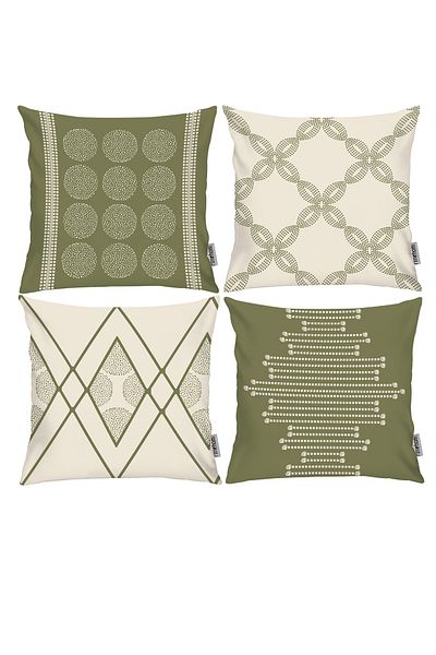 RİTMOHOME Σκανδιναβική Bohemian Ethnic Μαξιλαροθήκη 4 τεμαχίων