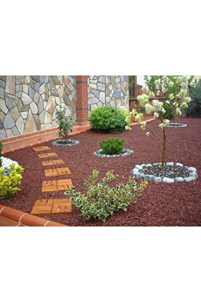 Ekodoğa Dekoratif Pomza Taşı 5 Kg 1-2 Cm Bahçe Dekor Taşı Kırmızı Pomza Tarım Pomzası Lav Taşı Cüruf Ponza