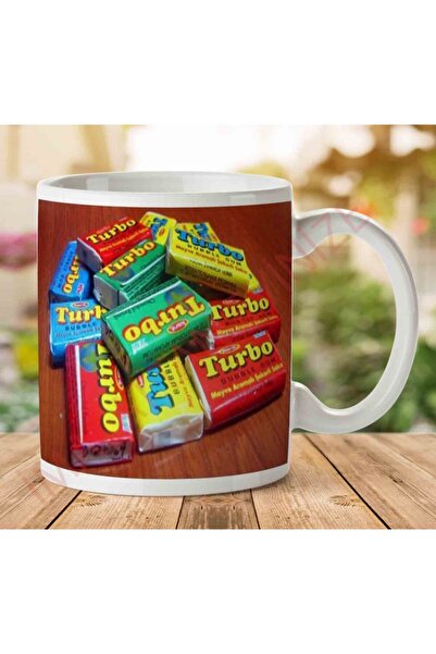 ART HEDİYE كوب A2852 Turbo Gum Nostalgia مطبوع على الجانبين