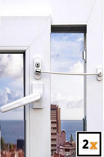 fitfiyat 2 Pieces!Glass Window Pimapen Lock Burglar Child Safety Safety Lock