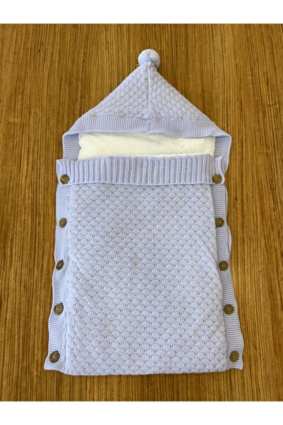 Minnoş Bebe Kabartma Desen Triko Kundak Battaniye