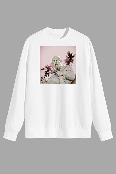 perseusshopping Міфологія Тренд Скульптура Надрукована Біла Світшот