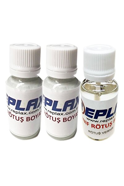 REPLAX Bmw 5 Seri Metalik Mineral Beyaz Rötuş Boyası Kod A96 2 Kat(2 Şişe) +v...