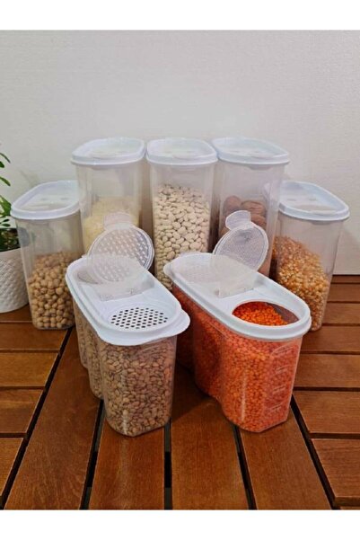 YOGH حاوية طعام بيضاوية مكونة من 7 قطع مع غطاء أبيض