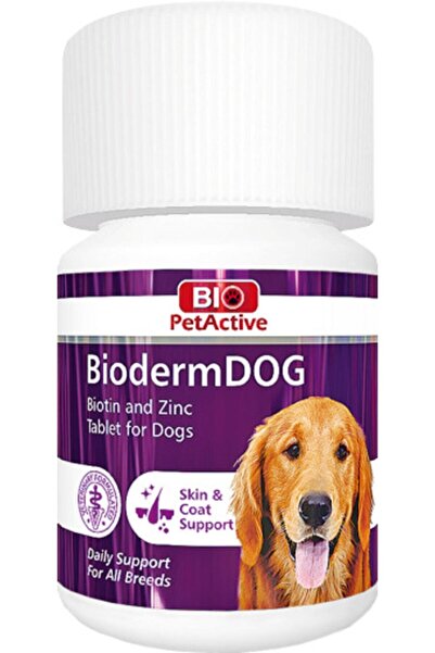 Bio PetActive Biopetactive Biodermdog Köpekler Için Biotin Ve Çinko Tableti 3...
