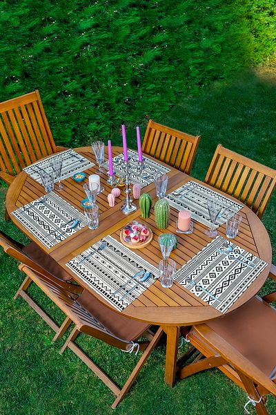 Realhomes Set de 6 piese cu design special, cu design scandinav