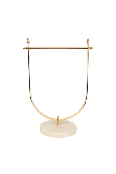 marandmore Μπεζ μαρμάρινη ορειχάλκινη θήκη για πετσέτες χεριών