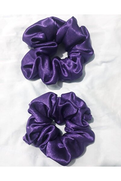 Shopiolog Σατέν ύφασμα 1ο Ποιοτικό Σετ λαστιχένιο κούμπωμα μαλλιών 2 τεμαχίων