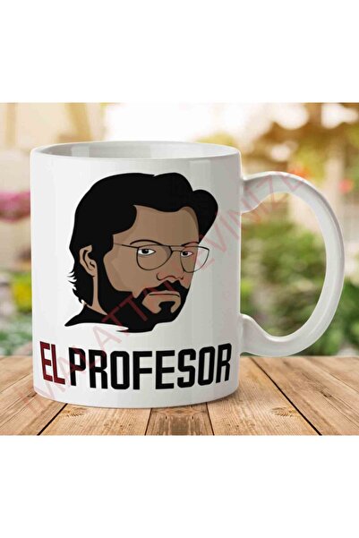 ART HEDİYE 1-971 Hand Professor La Casa De Papel Two Sides Printed Mug Cup.Jpg