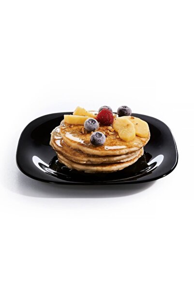 Luminarc Carine Temperli 26 Cm.parlak Siyah 6 Adet Servis & Yemek Tabağı.