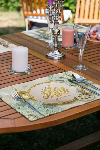 Realhomes 6-Piece Special Design American Service Set with Religious Motifs