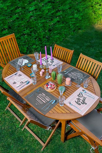 Realhomes Σετ 6 τεμαχίων X-o-x Special Designed Lover Themed American Service Set