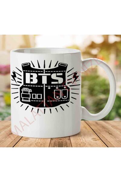 ART HEDİYE كوب مطبوع عليه شعار Bts على الجانبين
