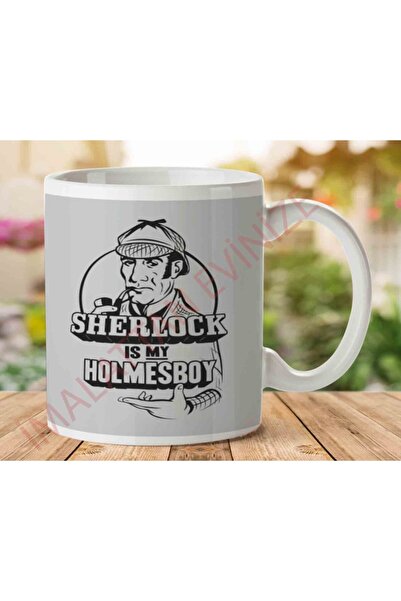 ART HEDİYE كوب شيرلوك إز ماي هولمز بوي مطبوع على الجانبين