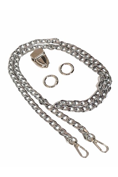 Yüncü Kız Bag Chain Set Silver Color