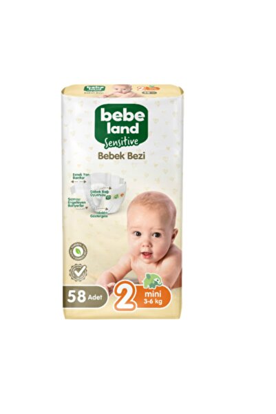 Bebeland Sensitive Bebek Bezi Mini 2 Numara 58 Adet